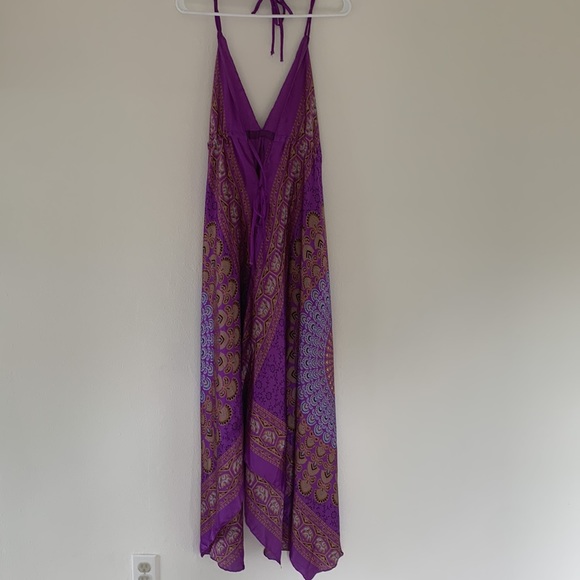 Handkerchief Hem Summer Maxi Dress - Picture 4 of 6